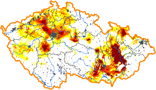 Intenzita sucha - 10. červen 2012