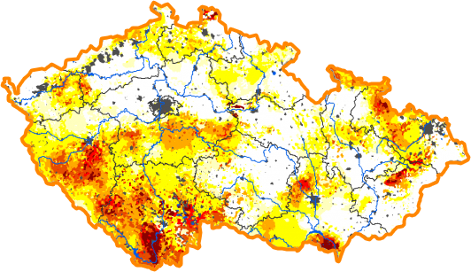 Intenzita sucha - 23. březen 2014