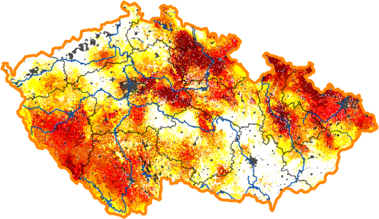 Intenzita sucha - 13. září 2015