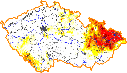 Intenzita sucha - 29. listopad 2015