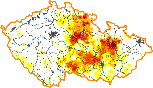 Intenzita sucha - 18. prosinec 2016