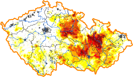 Intenzita sucha - 15. leden 2017