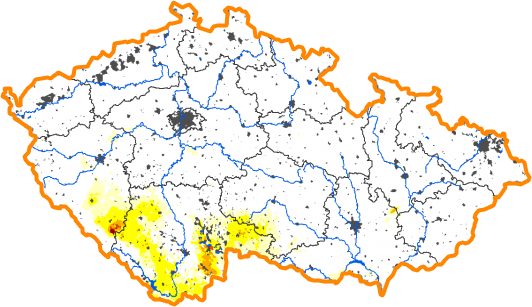 Intenzita sucha - 15. říjen 2017