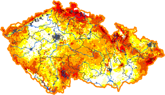 Intenzita sucha - 4. březen 2018