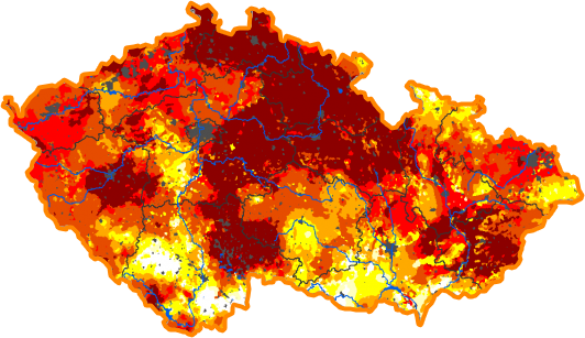 Intenzita sucha - 2. prosinec 2018