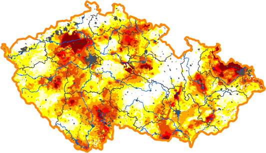 Intenzita sucha - 16. červen 2019