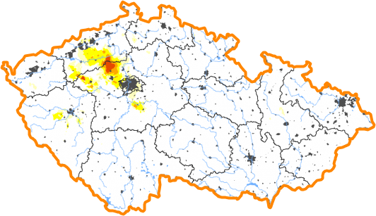 Intenzita sucha - 28. červen 2020