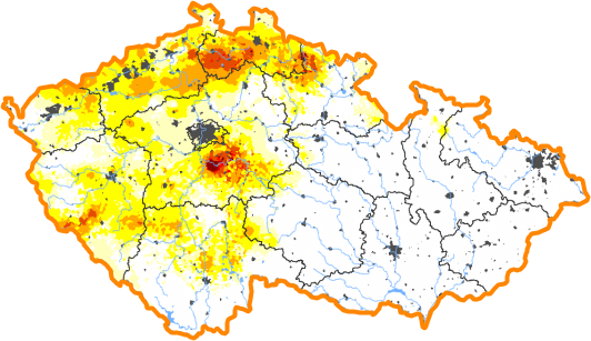 Intenzita sucha - 20. září 2020