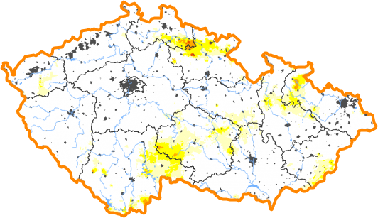 Intenzita sucha - 21. březen 2021