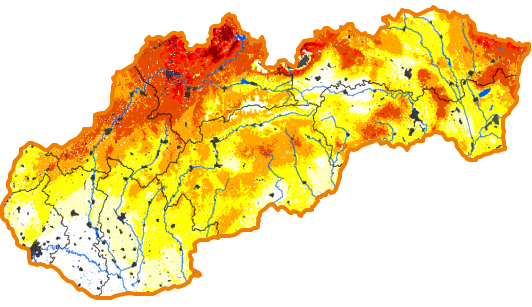 Intenzita sucha - 29. apríl 2018