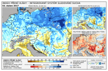 Index půdní vláhy - Evropa - 2. duben 2017