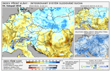 Index půdní vláhy - Evropa - 4. listopad 2018