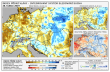 Index půdní vláhy - Evropa - 26. květen 2019