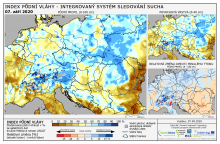 Index půdní vláhy - Evropa - 6. září 2020
