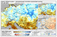 Index půdní vláhy - Evropa - 19. září 2021