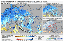 Index půdní vláhy - Evropa - 6. únor 2022
