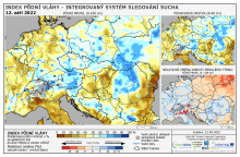 Index půdní vláhy - Evropa - 11. září 2022