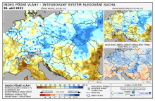 Index půdní vláhy - Evropa - 25. září 2022