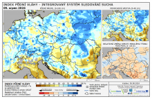 Index půdní vláhy - Evropa - 4. srpen 2024