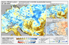 Index půdní vláhy - Evropa - 15. září 2024