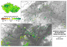Vegetace trvalých kultur - 24. duben 2016
